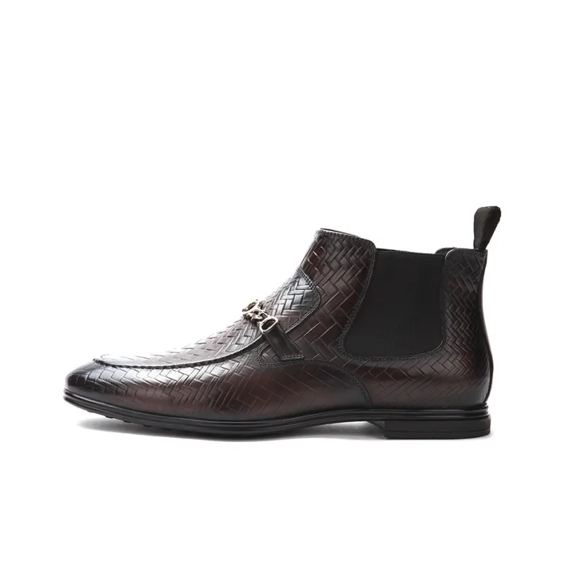 Satchi Chelsea Boots Men Brown-0