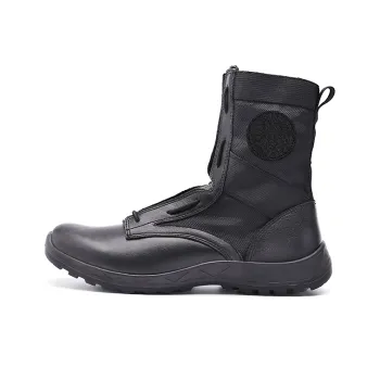 Slider Long Yan Series Cushioning Wear Resistant Crew Outdoor Boots Men's Black