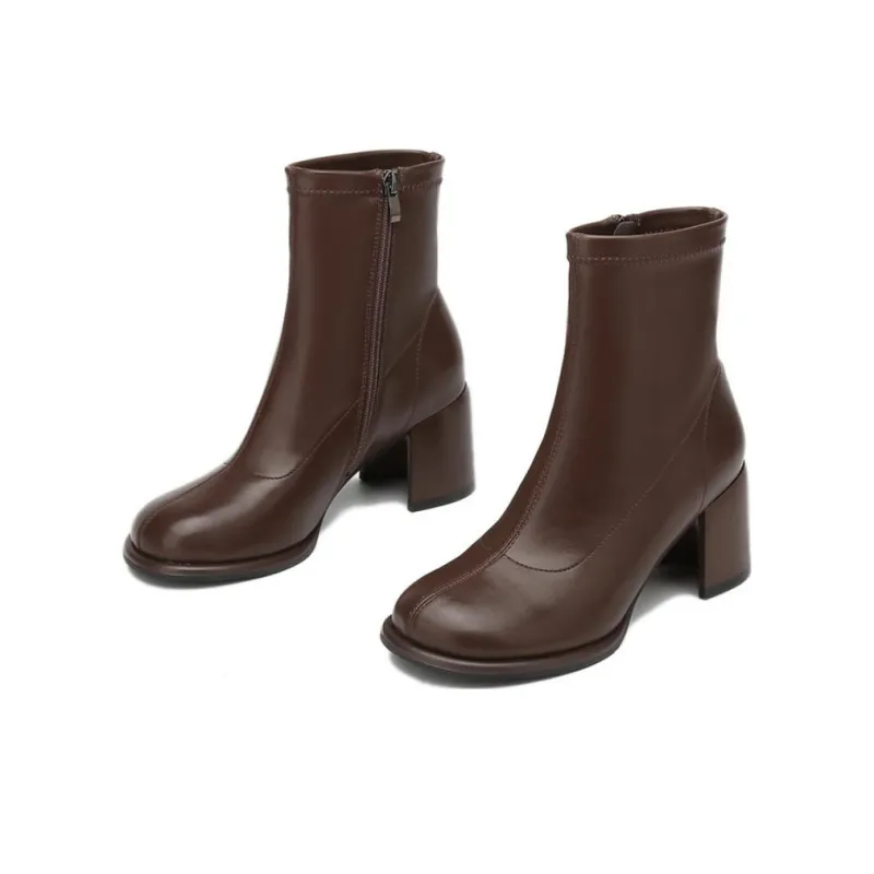 KEKAFU Ankle Boots Women's Black/Brown/Beige-18