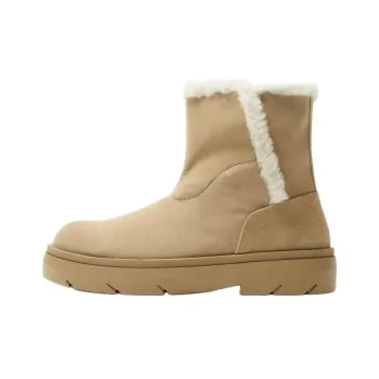 ZARA Short Snow Boots Men's Zebra Print Brown Yellow