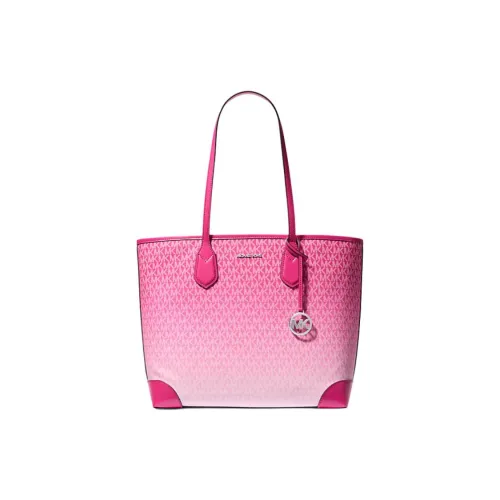 MICHAEL KORS Eva Coated Canvas tote Liuto Bag Shopping Bag Shoulder Bags Large Size Women's Dragon Fruit Red