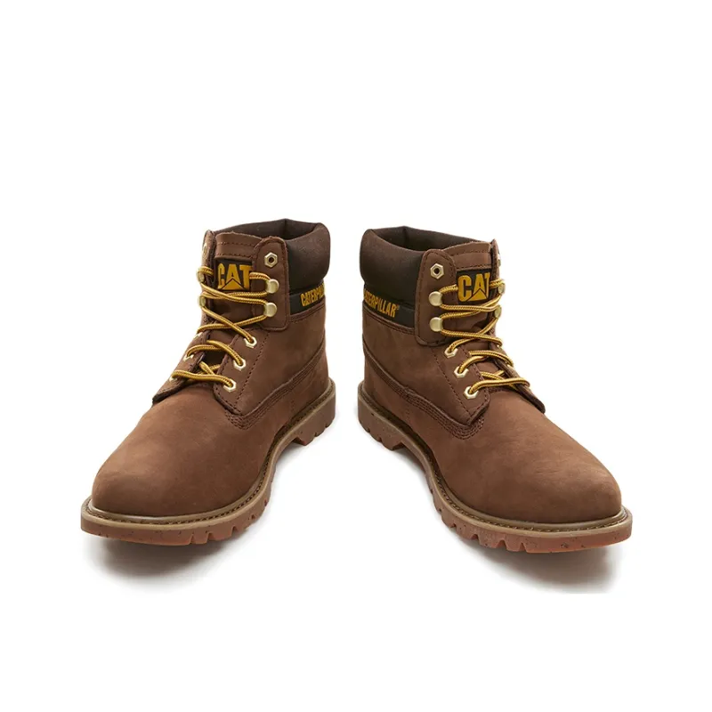 CAT Colorado Series E Breathable Wear Resistant Slip Resistant Short Outdoor Boots Unisex Dark Brown-2