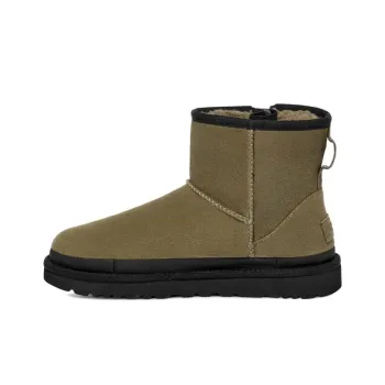 UGG Classic Mini Zipper Tape Logo 'Burnt Olive' Women's