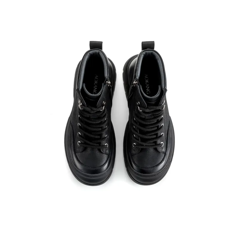 AOKANG 10.5cm Martin Boot Men's Black-3