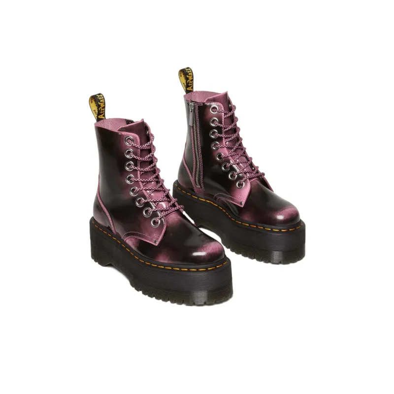 Dr.Martens Ankle Boots Women's Black Pink-1