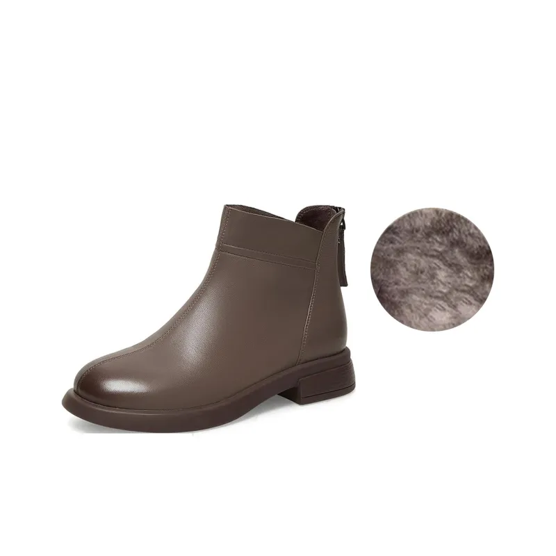 BASTO Ankle Boots Low Heel Women's-7