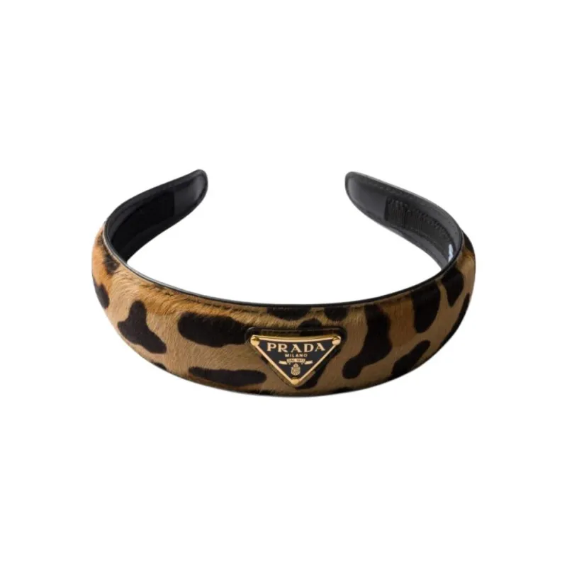 PRADA Printed Leather Headband-1