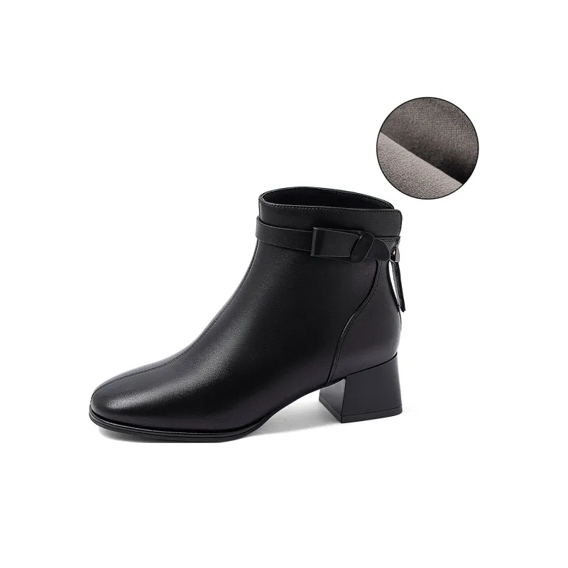COMELY Ankle Boots Women's Dark Brown/Black/Ecru-20