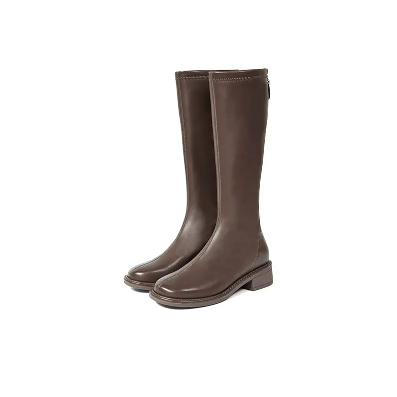 PT'SON Knee high Boots 4cm Women's-11