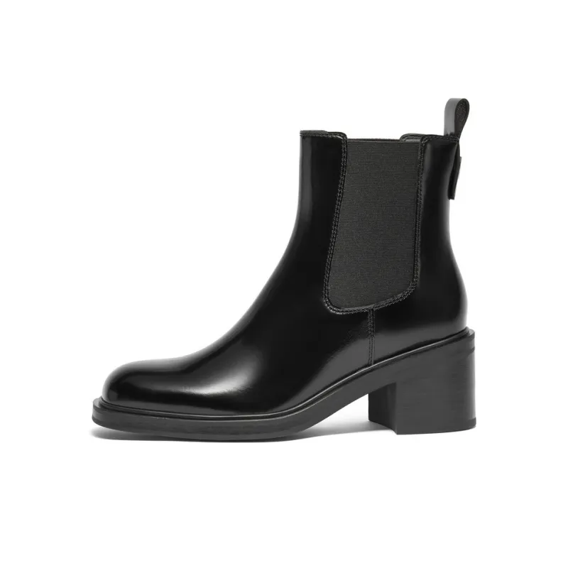 BELLE Short Chelsea Boots Women's Black-5