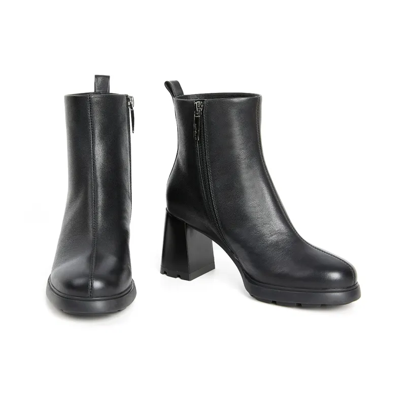 PT'SON Ankle Boots Women's Black, Dark Brown-27