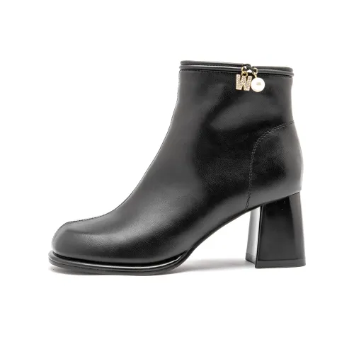 AAA SINCE 1955 Ankle HILFIGER Boots High Heel Women's Black