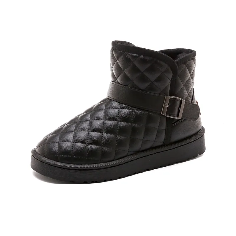 Warrior Cotton Boots Water-Resistant Wear-Resistant Slip-Resistant And Coverage Snow Boots Women's-2
