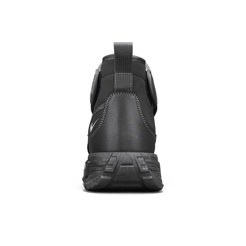 Binary Abrasion Resistant Cushioning Coverage Short Snow Boots Men's Gray-3