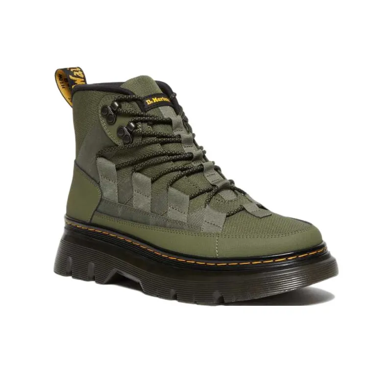 Dr.Martens Boury Leather Casual Boots 'Khaki Green'-1