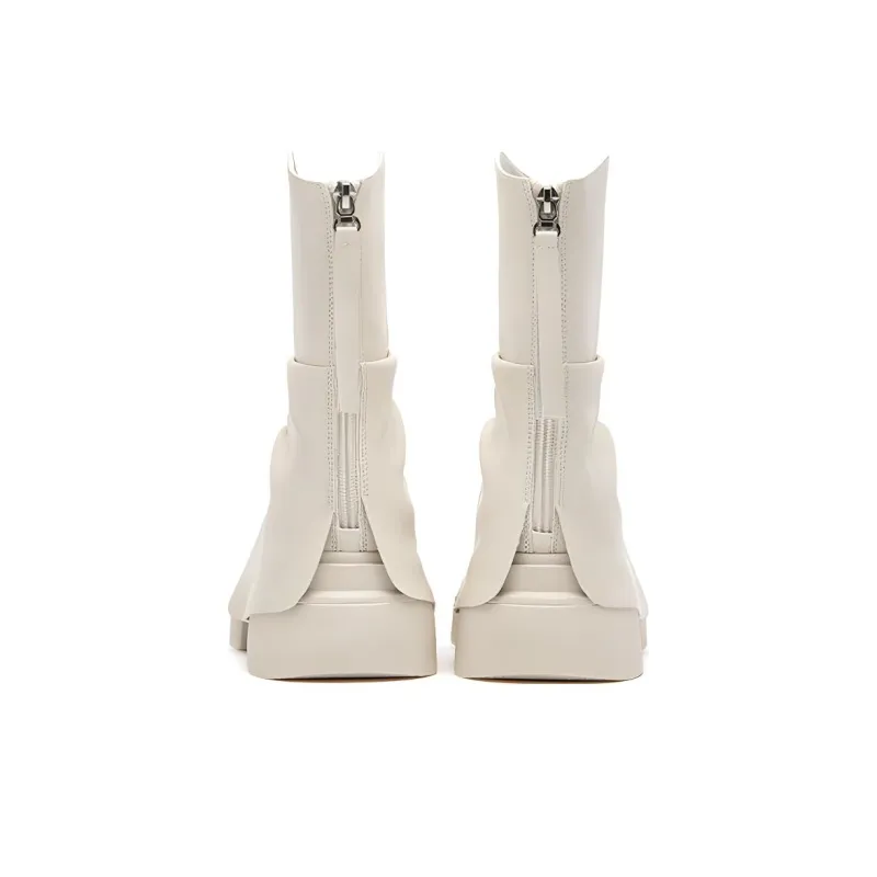DAPHNE Ankle Boots Women's Ecru/Black-4