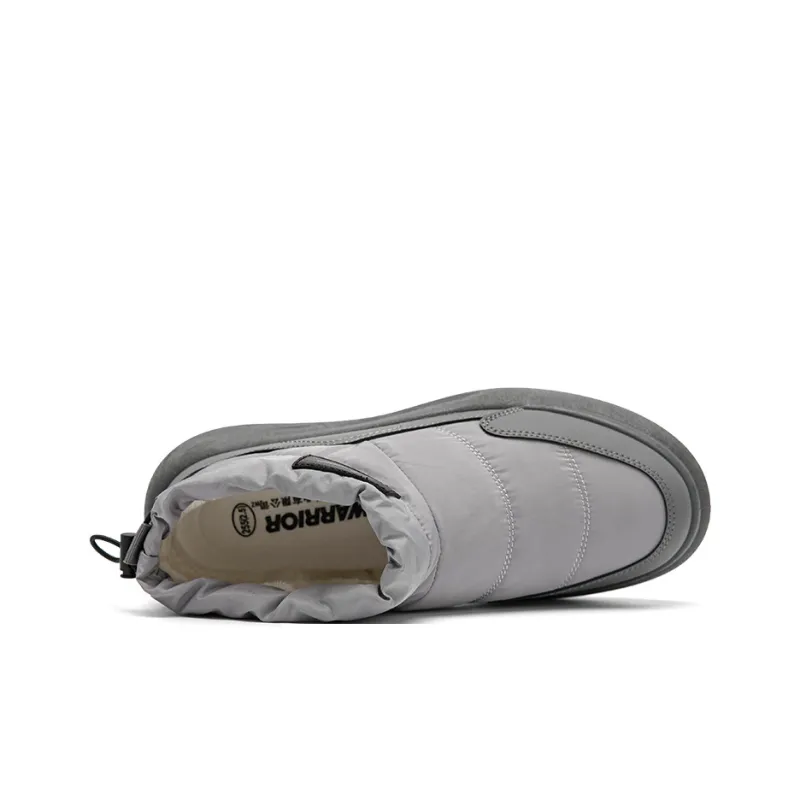 Warrior Thermal Waterproof Abrasion Resistant Cushioning Slip Resistant Short Snow Boots Men's Light Gray-3