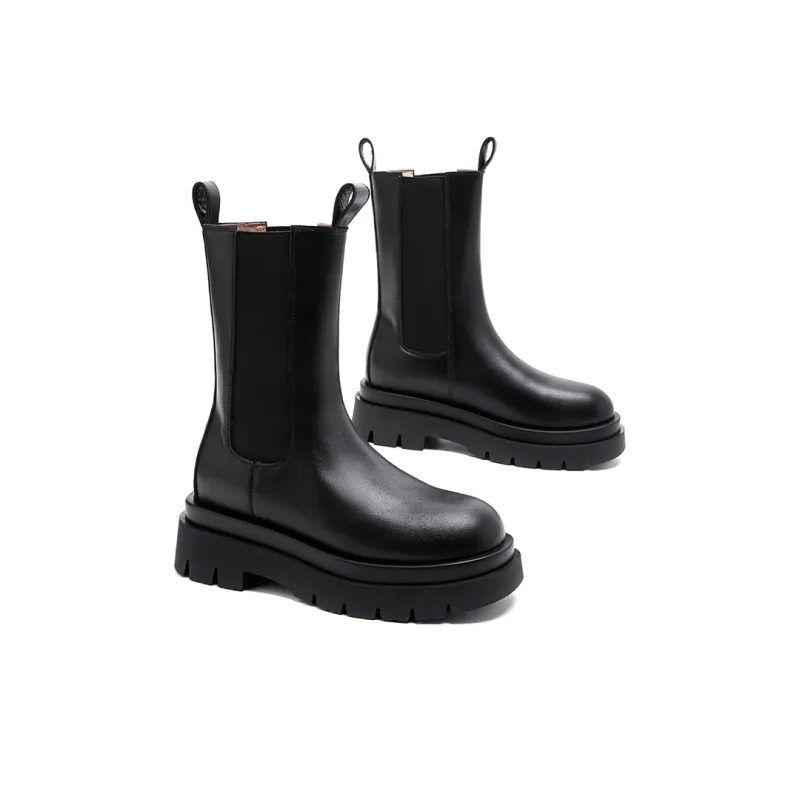 MALEMONKEY Chelsea Boots Women's Black-1