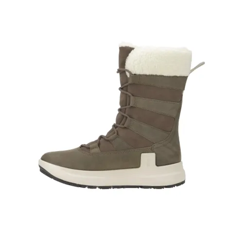 Ecco Knee High Snow Boots Women's Tan