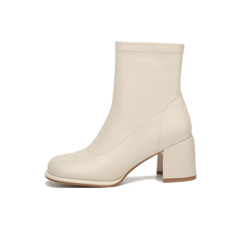 KEKAFU Ankle Boots Women's Black/Brown/Beige-8