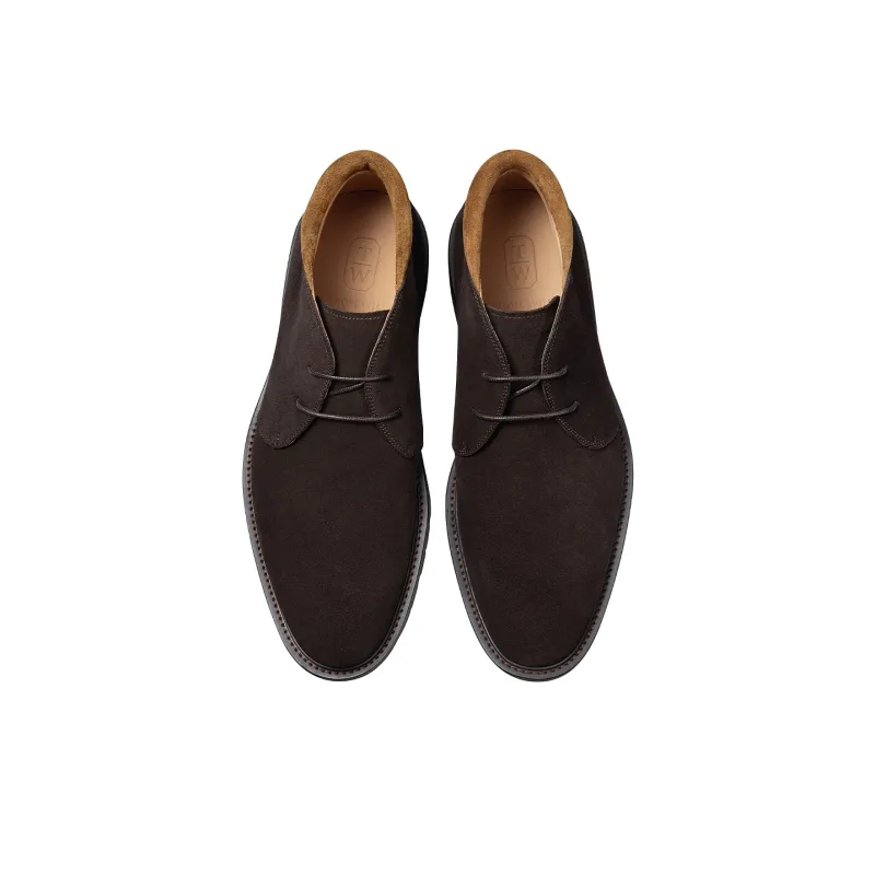 THOM WILLS Ankle Boots Men's Dark Coffee-2
