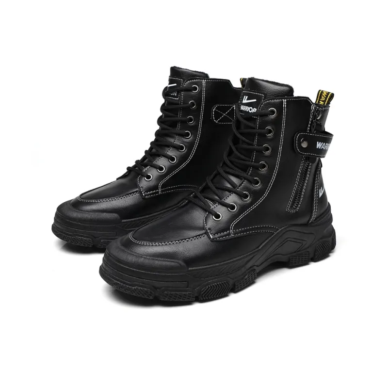 Warrior Short Martin Boot Men's Black-3