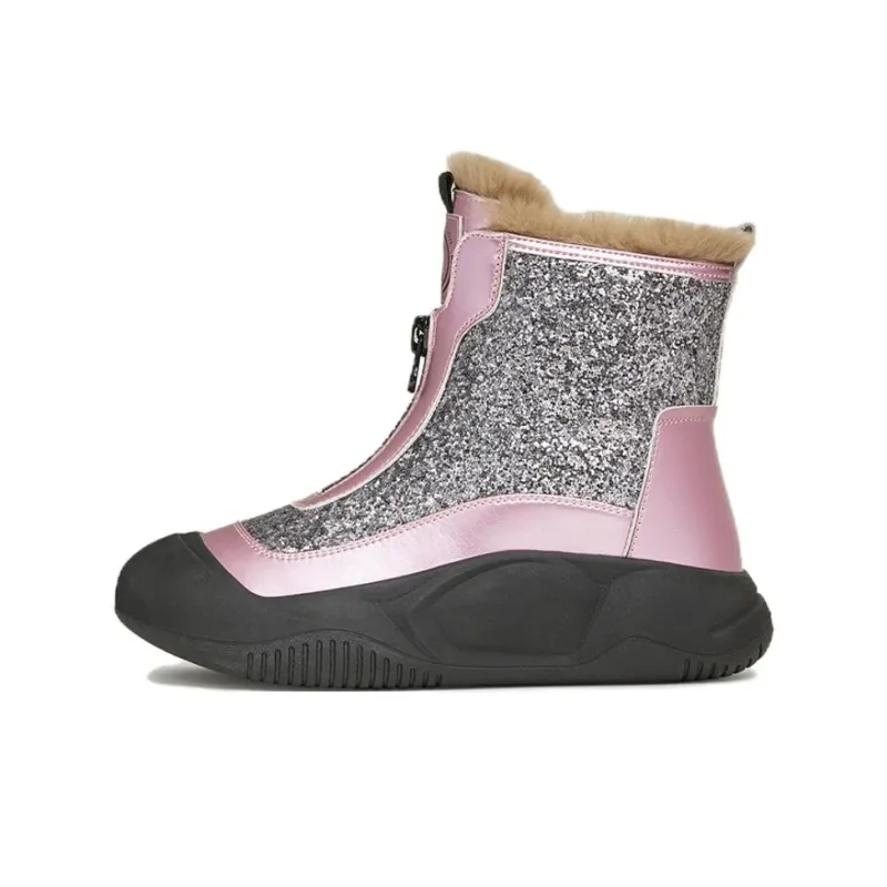 TATA Ankle Boots Women's Silver/Apricot, Silver/Purple, Black-5