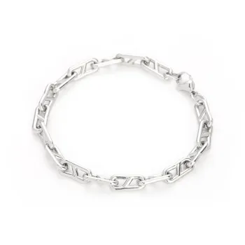 BKBU Stainless Steel Bracelets Unisex White