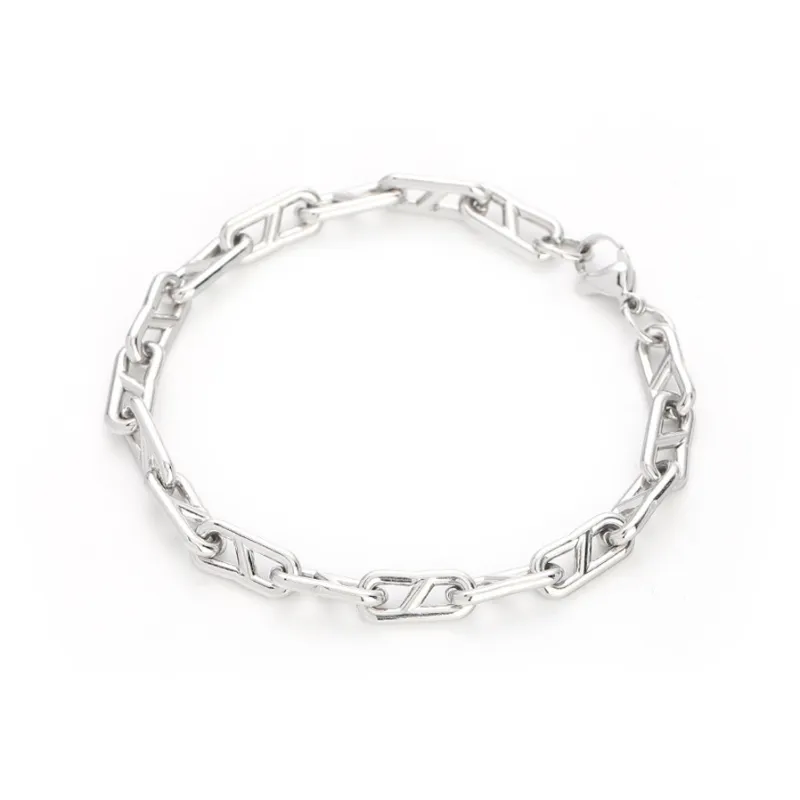 BKBU Stainless Steel Bracelets Unisex White-0