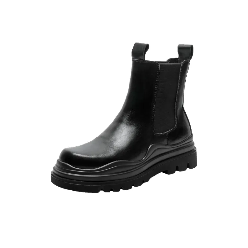 Bellum Han Crew Chelsea Boots Men's Black-8