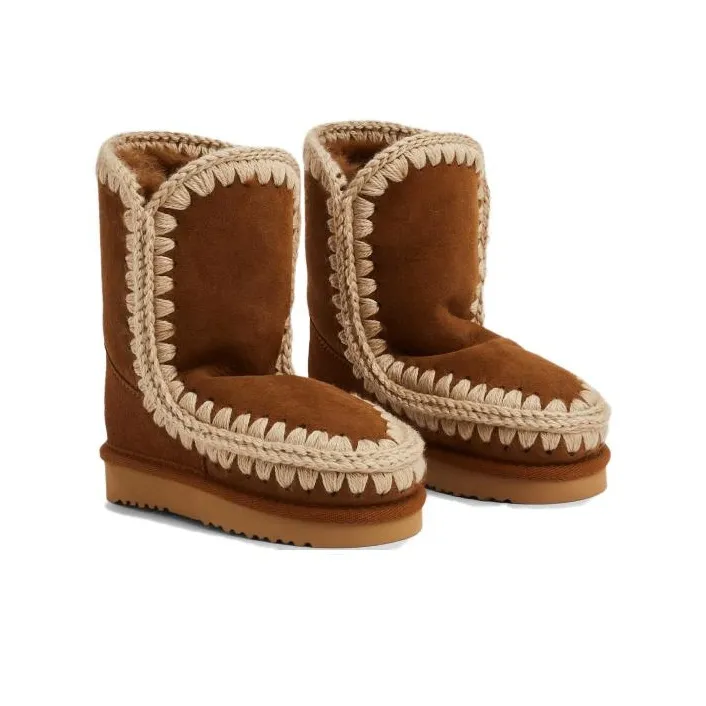 Mou Kids Shearling Snow Boots-1