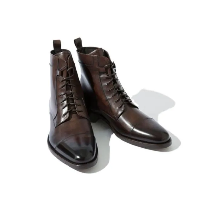 SCAROSSO Totò Lace Up Ankle Boots-2