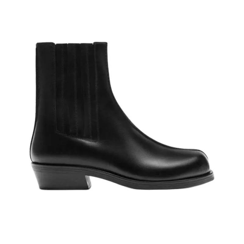 NANUSHKA x ZARA Short Chelsea Boots Men's Black-1