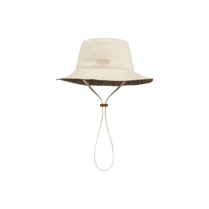 FENDI Cotton Bucket Hats Kids' Light Brown-0