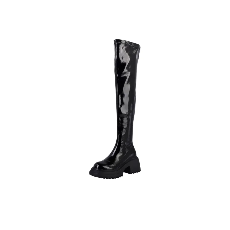 Five-nine Dan Seven Knee-high Boots 8cm Women's-0
