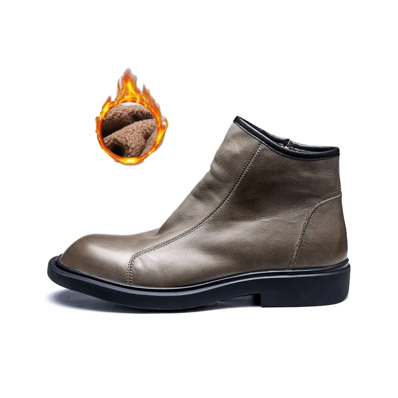 LEYGMENLG Ankle Boots Men Black/Coffee/Yellow Brown/Silver-28