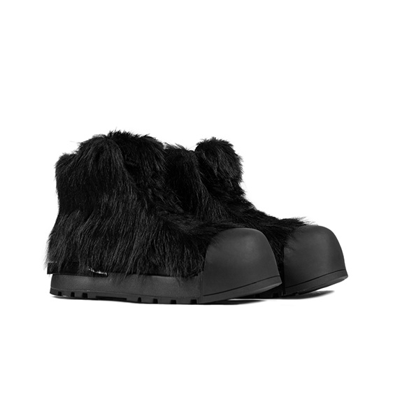 FVVO ROCKSTA LONG HAIRED HIGH TOP THICK SOLED BOOTS Ankle