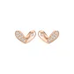 Silver 925 Heart Stud Earrings