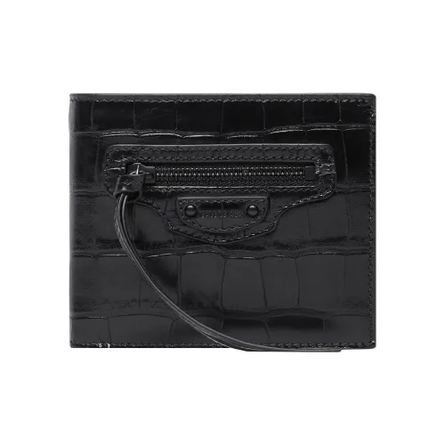 Balenciaga Neo Classic Calfskin Wallet Men's Black