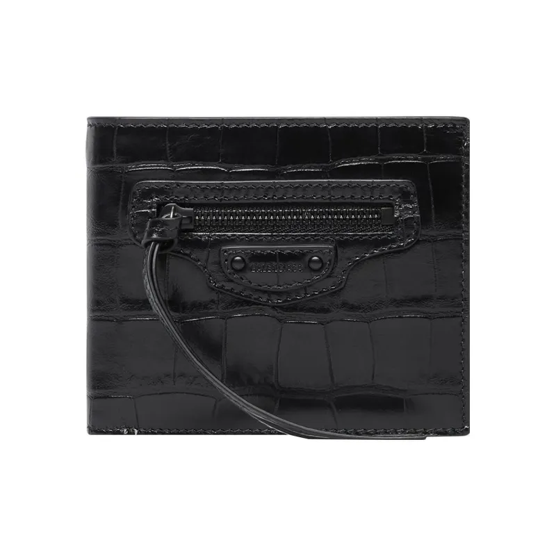 Balenciaga Neo Classic Calfskin Wallet Men's Black-0