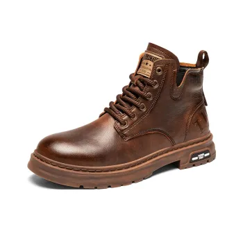 PEHL Martin Boots Men Black/Gray/Dark Brown