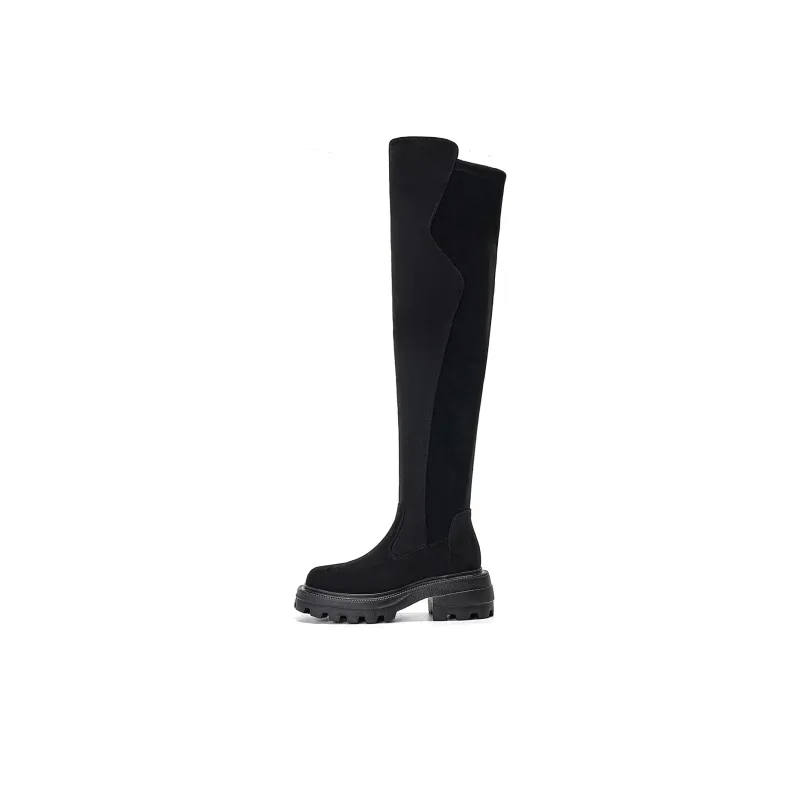EBLAN Over the knee Boots Women's Black-0