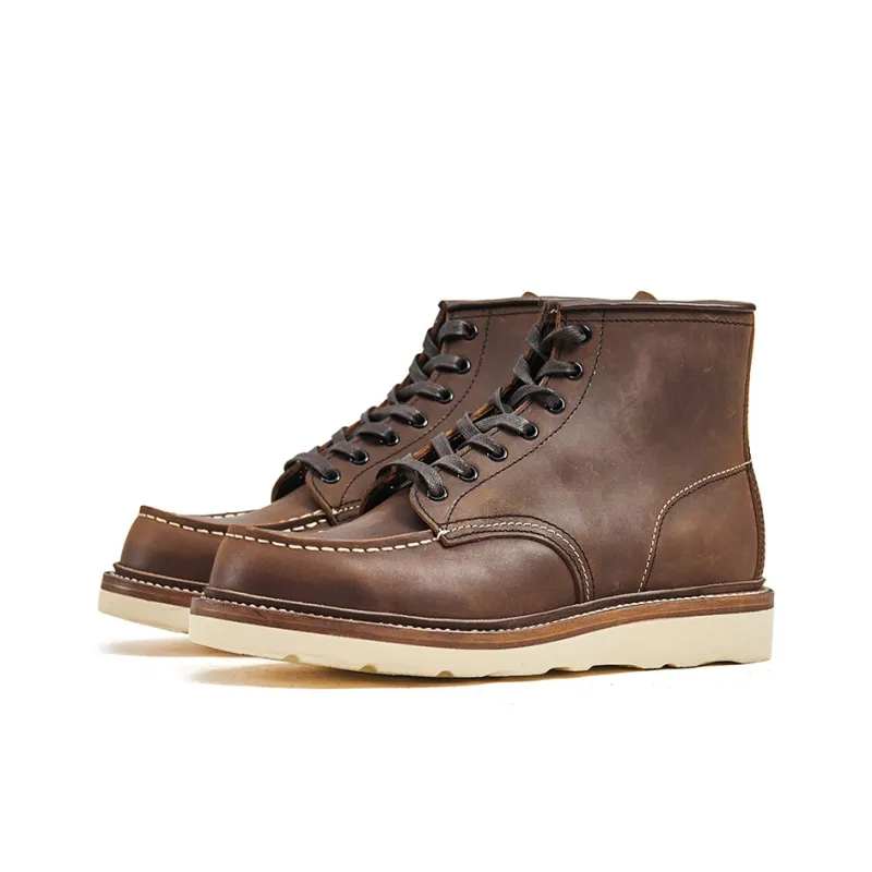 Tired Child Functional Goodyear Series Ankle Boots Unisex Brown-2