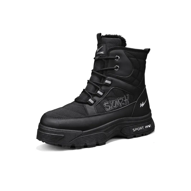 Binary Knee High Snow Boots Men's Black-2