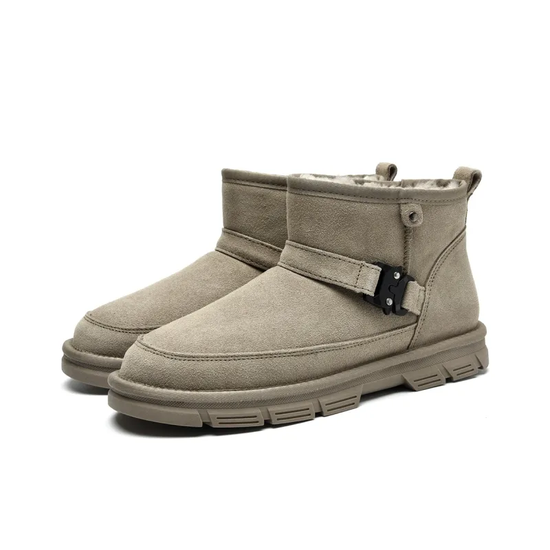HLA Snow Boots Men Black/Sand-1