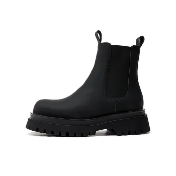 Chi Wolf Chelsea Boots Men's Frosted Matte Black