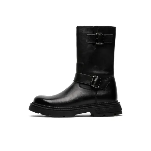 WEISHIBANGWEI Ankle Boots Men's Black