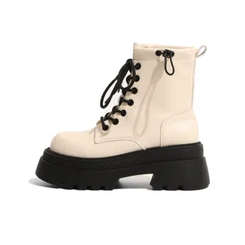NUNZ Ankle Boots Women's Beige/Black/Khaki