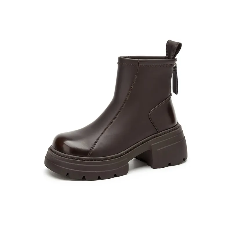 DAPHNE Ankle Boots Women's Black/Brown-4