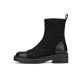 73Hours Travel Fragment Ankle Boots 3cm Women's Black